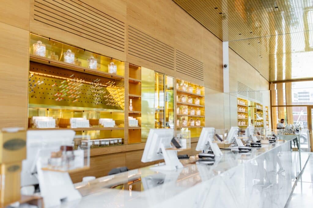 id scanning inside cannabis dispensary